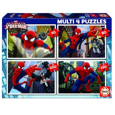Ultimate spider-man - multi 4 puzzles - edu15642  Educa    222272